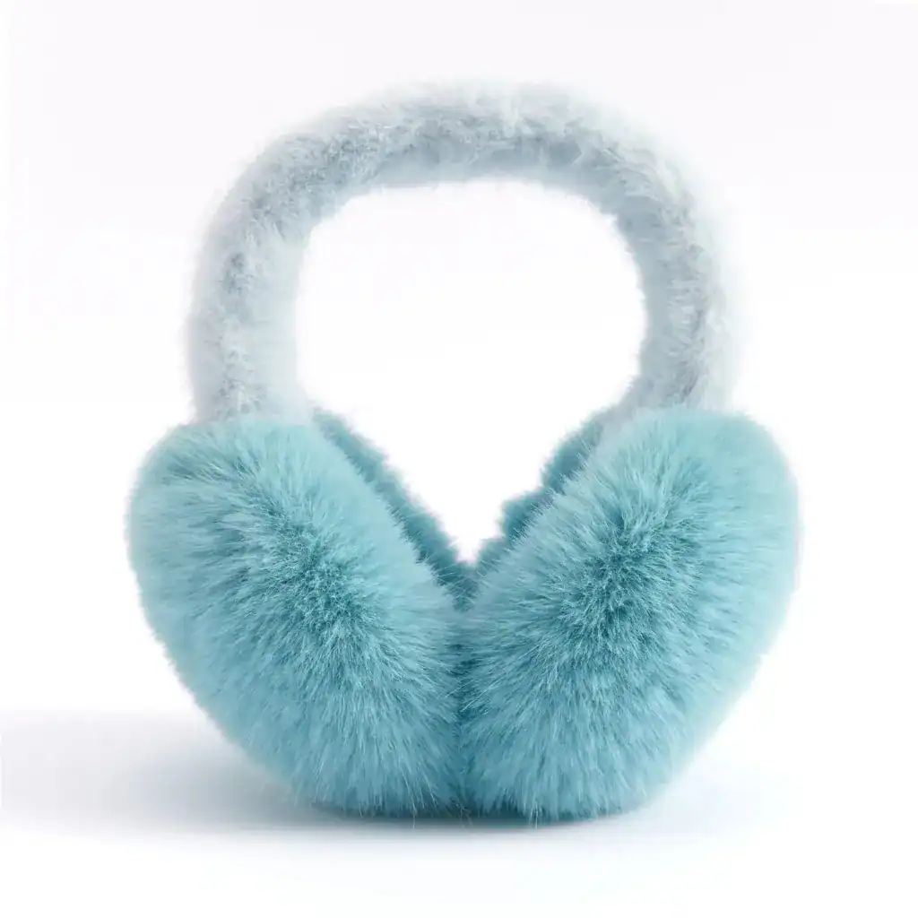 Cache Oreille Bleu, doux et chaud, parfait pour les jours froids.