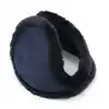 Cache Oreille Nuque bleu marine, doublure fourrée, protection auditive hiver.